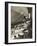 The Hindenburg Zeppelin - 1936 Olympics-null-Framed Photographic Print