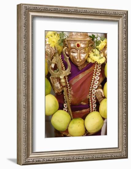 The Hindu Goddess Durga at Diwali Celebration at the Paris Ganesh Temple, Paris, France, Europe-Godong-Framed Photographic Print