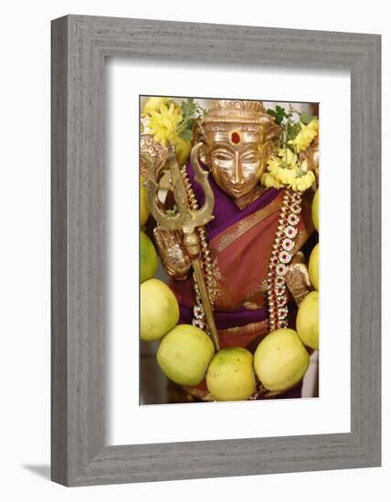 The Hindu Goddess Durga at Diwali Celebration at the Paris Ganesh Temple, Paris, France, Europe-Godong-Framed Photographic Print