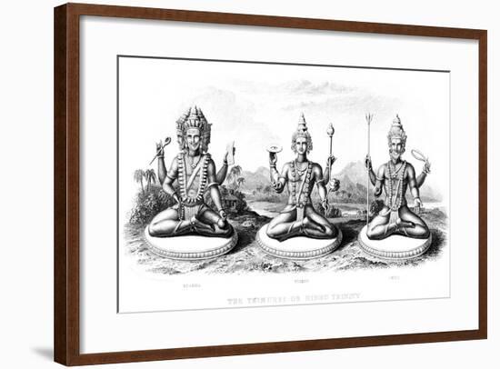 The Hindu Trinity, C1800-null-Framed Giclee Print