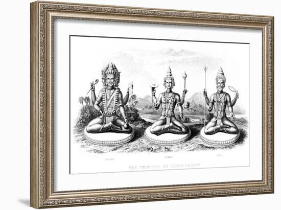 The Hindu Trinity, C1800-null-Framed Giclee Print