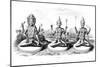 The Hindu Trinity, C1800-null-Mounted Giclee Print
