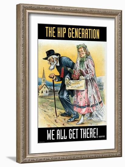 The Hip Generation-Wilbur Pierce-Framed Art Print