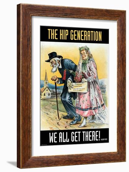 The Hip Generation-Wilbur Pierce-Framed Art Print