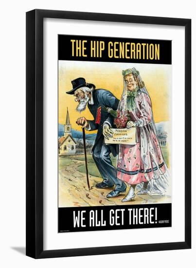 The Hip Generation-Wilbur Pierce-Framed Art Print