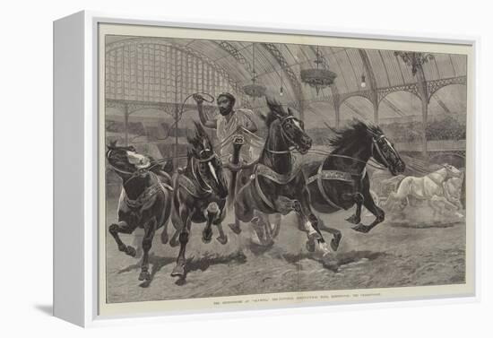 The Hippodrome at Olympia, the National Agricultural Hall, Kensington, the Chariot-Race-null-Framed Premier Image Canvas