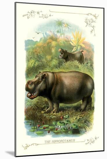 The Hippopotamus-null-Mounted Art Print