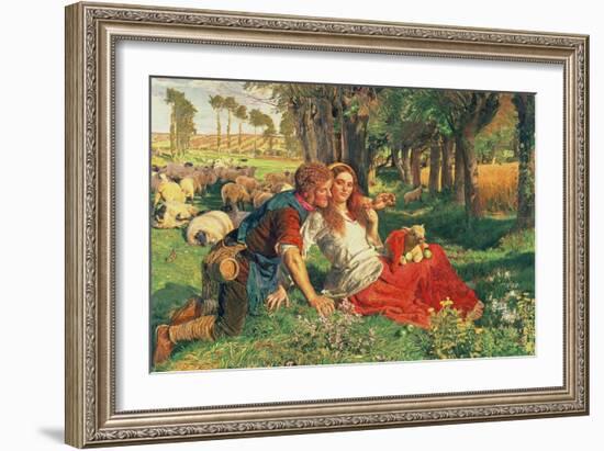 The Hireling Shepherd, 1851-William Holman Hunt-Framed Giclee Print