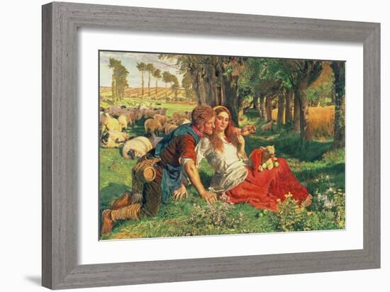The Hireling Shepherd, 1851-William Holman Hunt-Framed Giclee Print