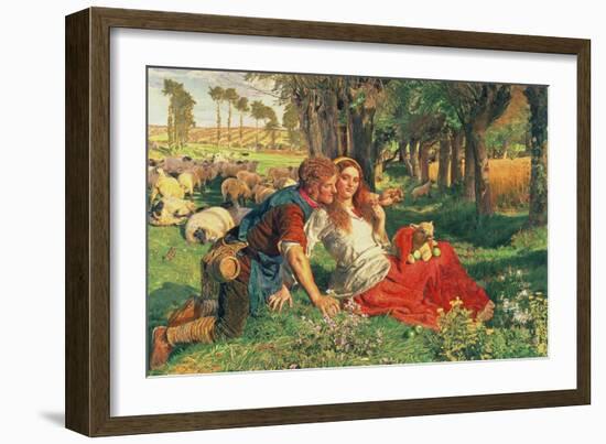 The Hireling Shepherd, 1851-William Holman Hunt-Framed Giclee Print