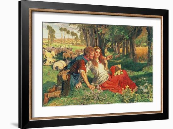 The Hireling Shepherd, 1851-William Holman Hunt-Framed Giclee Print