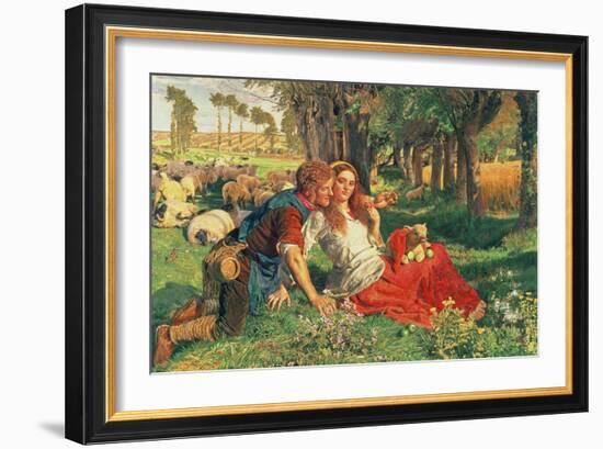 The Hireling Shepherd, 1851-William Holman Hunt-Framed Giclee Print