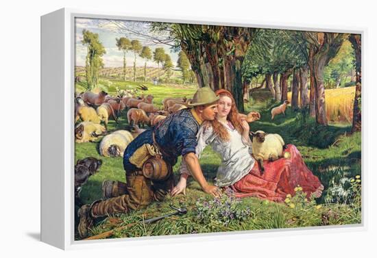 The Hireling Shepherd-William Holman Hunt-Framed Premier Image Canvas