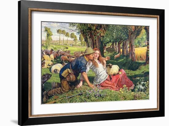 The Hireling Shepherd-William Holman Hunt-Framed Giclee Print