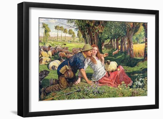 The Hireling Shepherd-William Holman Hunt-Framed Giclee Print