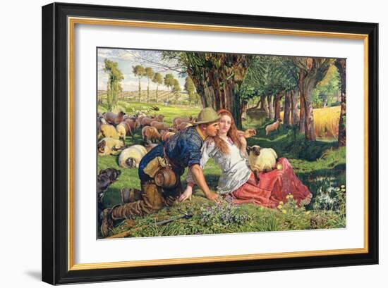 The Hireling Shepherd-William Holman Hunt-Framed Giclee Print