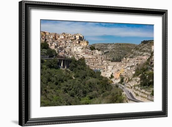 The Historic Hill Town of Ragusa Ibla, Ragusa, UNESCO World Heritage Site, Sicily, Italy, Europe-Martin Child-Framed Photographic Print