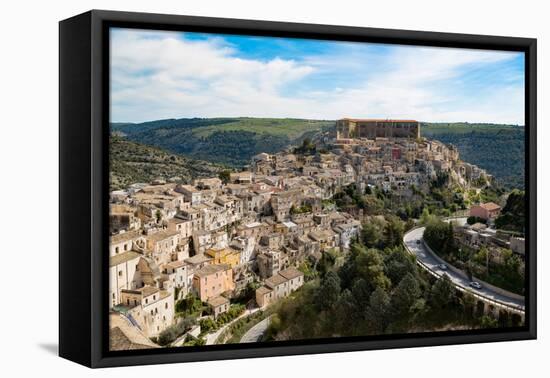 The Historic Hill Town of Ragusa Ibla, Ragusa, UNESCO World Heritage Site, Sicily, Italy, Europe-Martin Child-Framed Premier Image Canvas