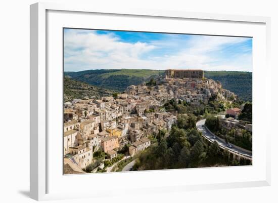 The Historic Hill Town of Ragusa Ibla, Ragusa, UNESCO World Heritage Site, Sicily, Italy, Europe-Martin Child-Framed Photographic Print