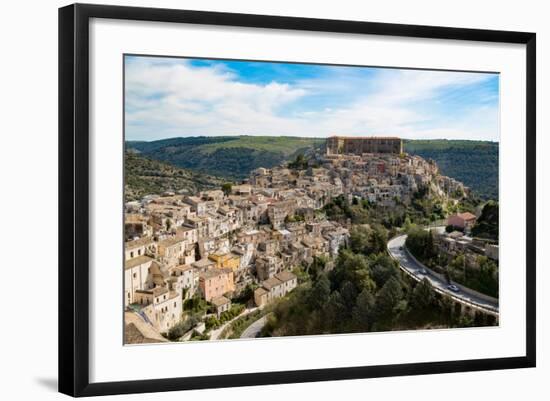 The Historic Hill Town of Ragusa Ibla, Ragusa, UNESCO World Heritage Site, Sicily, Italy, Europe-Martin Child-Framed Photographic Print