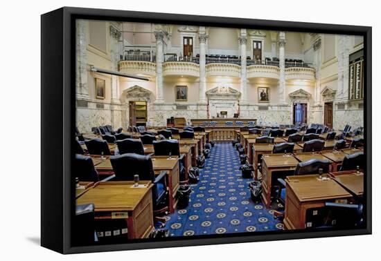 The historic House Chamber of Maryland State House and State Capitol, Annapolis, Maryland-null-Framed Premier Image Canvas