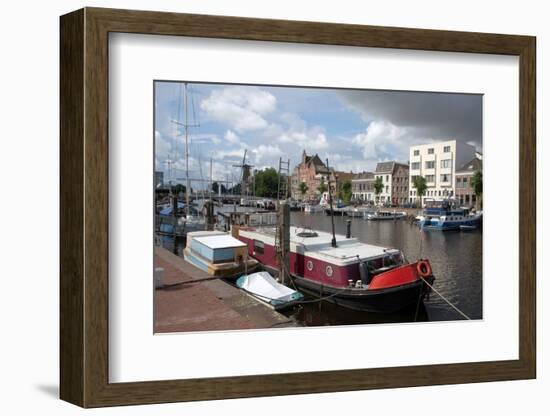 The Historic Inner City Harbour of Delfthaven, Rotterdam, Netherlands, Europe-Ethel Davies-Framed Photographic Print