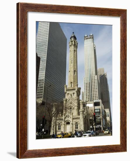 The Historic Water Tower, Near the John Hancock Center, Chicago, Illinois, USA-R H Productions-Framed Photographic Print