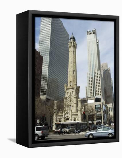 The Historic Water Tower, Near the John Hancock Center, Chicago, Illinois, USA-Robert Harding-Framed Premier Image Canvas