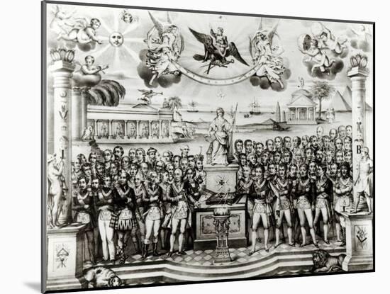 The Historical Birthplace of the Freemasonry Mysteries-null-Mounted Giclee Print