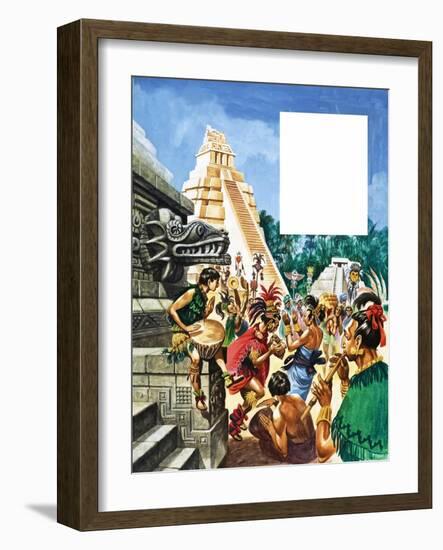 The History of Our Wonderful World: Mayan Cities-Peter Jackson-Framed Giclee Print