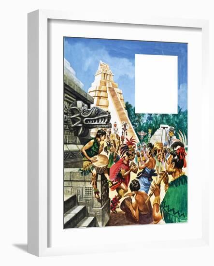 The History of Our Wonderful World: Mayan Cities-Peter Jackson-Framed Giclee Print