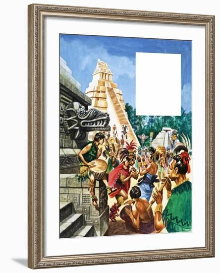 The History of Our Wonderful World: Mayan Cities-Peter Jackson-Framed Giclee Print