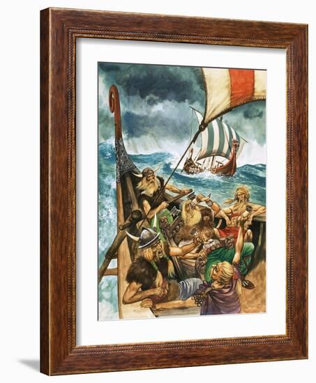 The History of Our Wonderful World: The Vikings-Peter Jackson-Framed Giclee Print