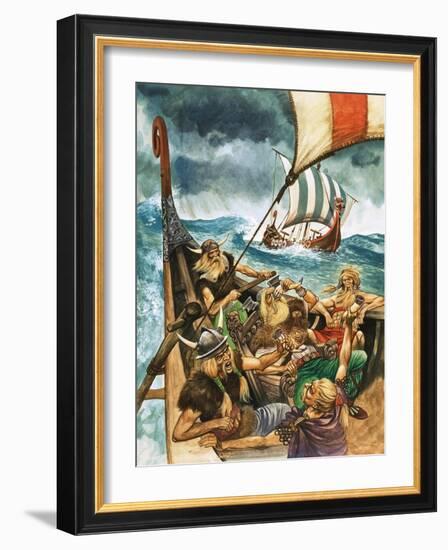 The History of Our Wonderful World: The Vikings-Peter Jackson-Framed Giclee Print