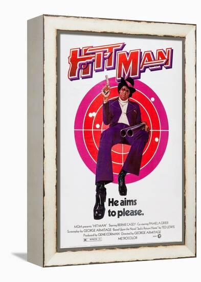 The Hit Man, Bernie Casey, 1972-null-Framed Stretched Canvas