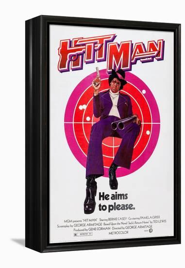 The Hit Man, Bernie Casey, 1972-null-Framed Stretched Canvas