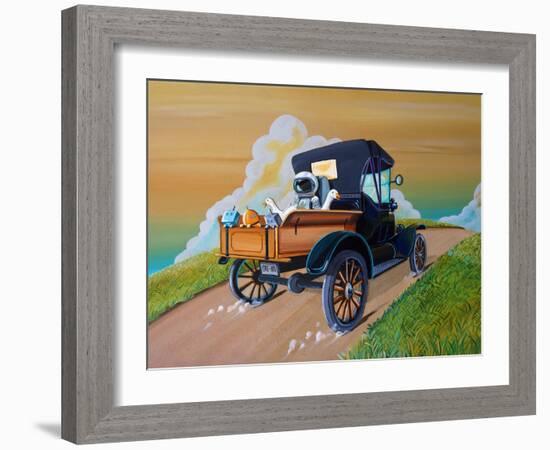 The Hitchhikers-Cindy Thornton-Framed Art Print