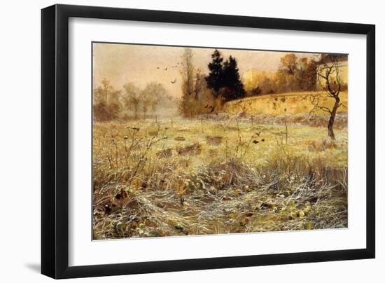 The Hoar Frost, c.1900-Fritz Thaulow-Framed Giclee Print