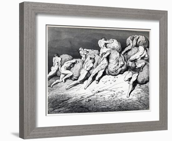 The Hoarders and Wasters, 1857-Gustave Doré-Framed Giclee Print