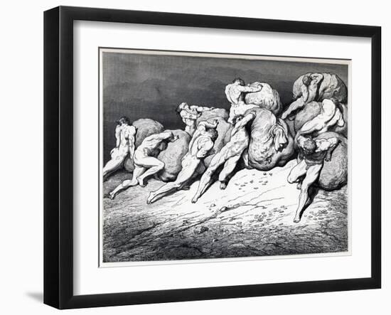 The Hoarders and Wasters, 1857-Gustave Doré-Framed Giclee Print