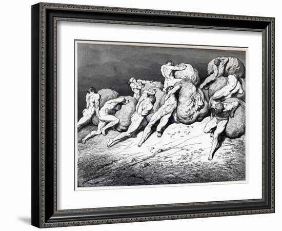 The Hoarders and Wasters, 1857-Gustave Doré-Framed Giclee Print