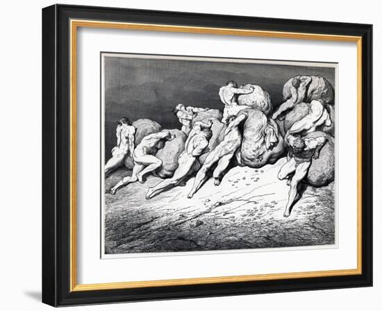 The Hoarders and Wasters, 1857-Gustave Doré-Framed Giclee Print