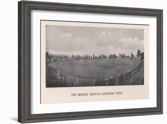 The Hobart Cricket Ground, Tasmania, Australia, 1912-null-Framed Giclee Print