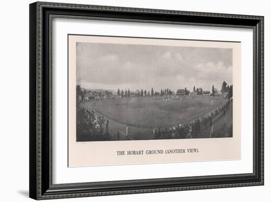 The Hobart Cricket Ground, Tasmania, Australia, 1912-null-Framed Giclee Print