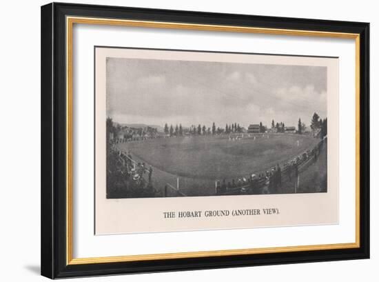 The Hobart Cricket Ground, Tasmania, Australia, 1912-null-Framed Giclee Print