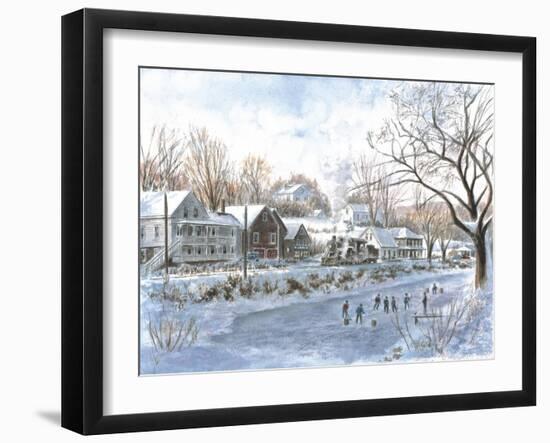 The Hockey Game-Stanton Manolakas-Framed Giclee Print