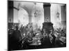 The Hofbrauhaus with Patrons Sitting at Long Tables Holding Large Steins of Beer-Ralph Crane-Mounted Photographic Print