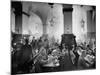 The Hofbrauhaus with Patrons Sitting at Long Tables Holding Large Steins of Beer-Ralph Crane-Mounted Premium Photographic Print