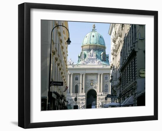 The Hofburg Viewed from Kohl Markt, Vienna, Austria-Michael Jenner-Framed Photographic Print