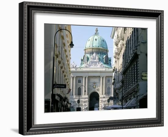 The Hofburg Viewed from Kohl Markt, Vienna, Austria-Michael Jenner-Framed Photographic Print